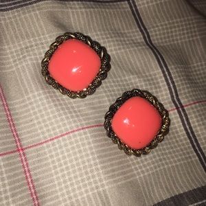 Coral earrings never worn